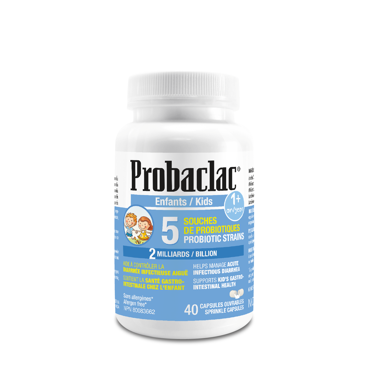 Probiotique pour Bébés - Capsules Ouvrable - Probaclac