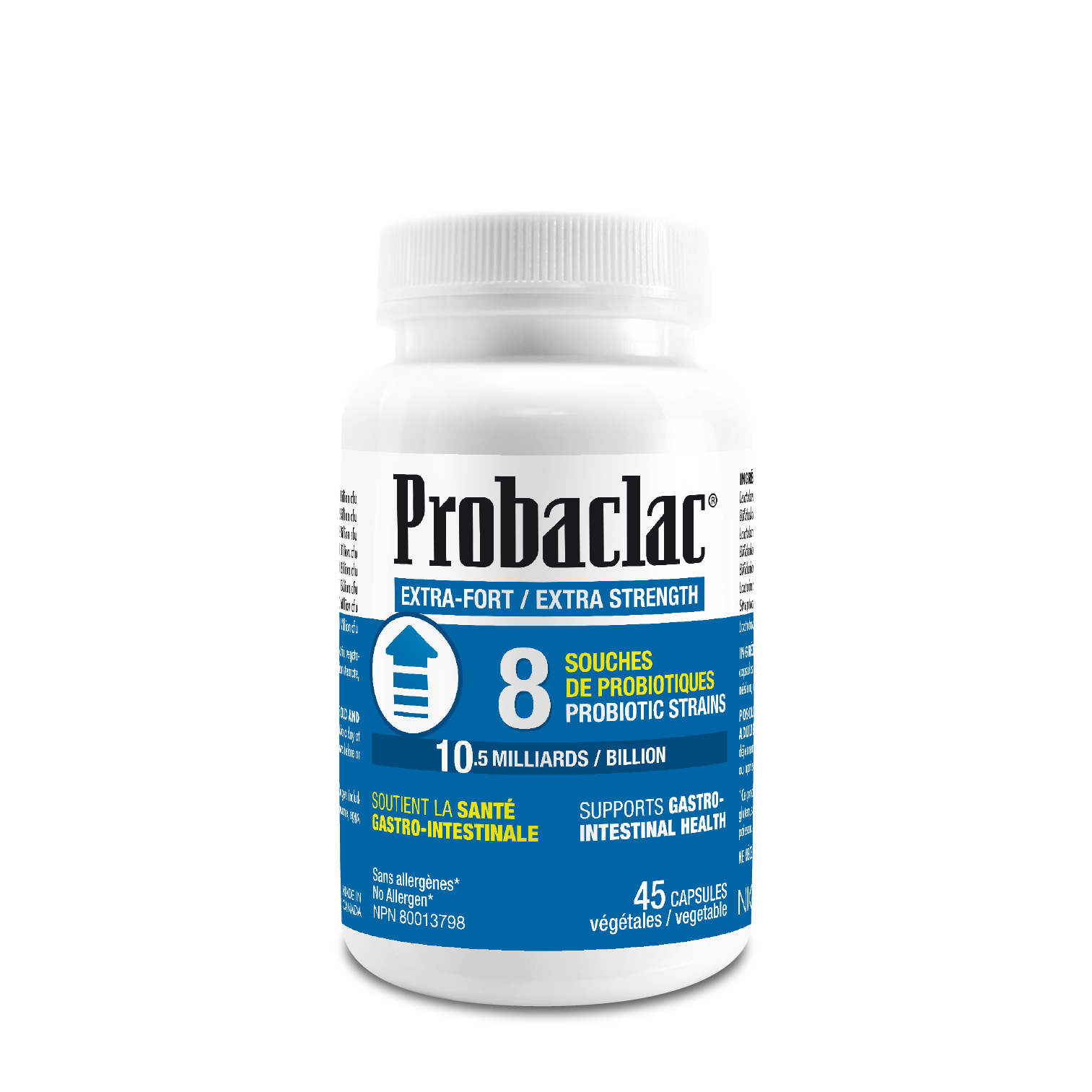 Probiotique ExtraFort  10.5 milliards de cellules actives  Probaclac